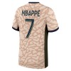 Virallinen Fanipaita + Shortsit Paris Saint-Germain Mbappé 7 Jordan Neljäs Pelipaita 2023-24 - Lasten